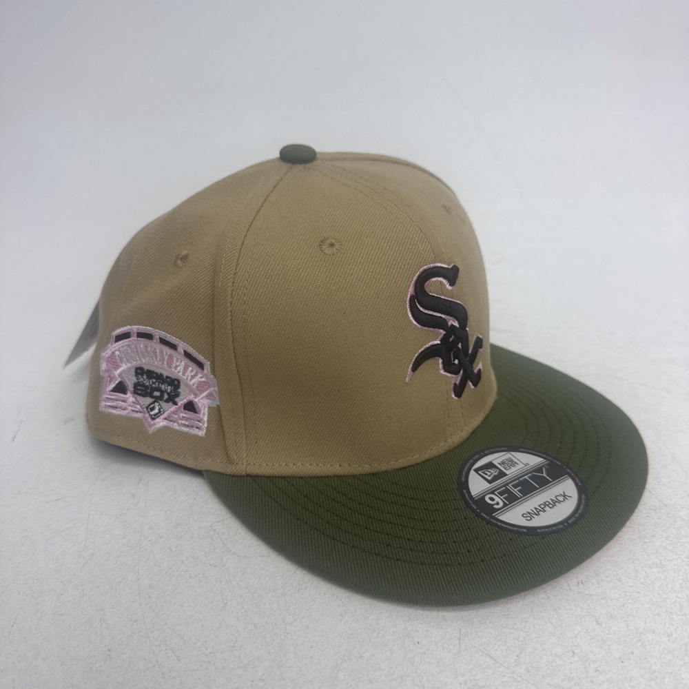 White Sox New Era 950 snapback " Comiskey Park" logo patch BLK, Pink Under Brim